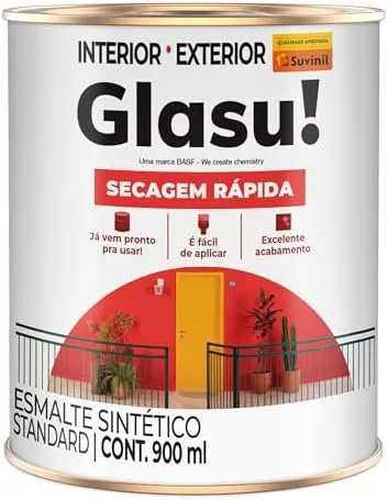 ESMALTE STAND SECAGEM RAPIDA BRI VERMELHO 0,9L GLASU
