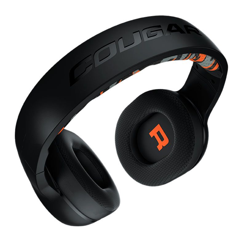 Foto 4 de Headset Gamer Cougar Dive, Drivers 50mm, Preto e Laranja, CGR-P50B-270