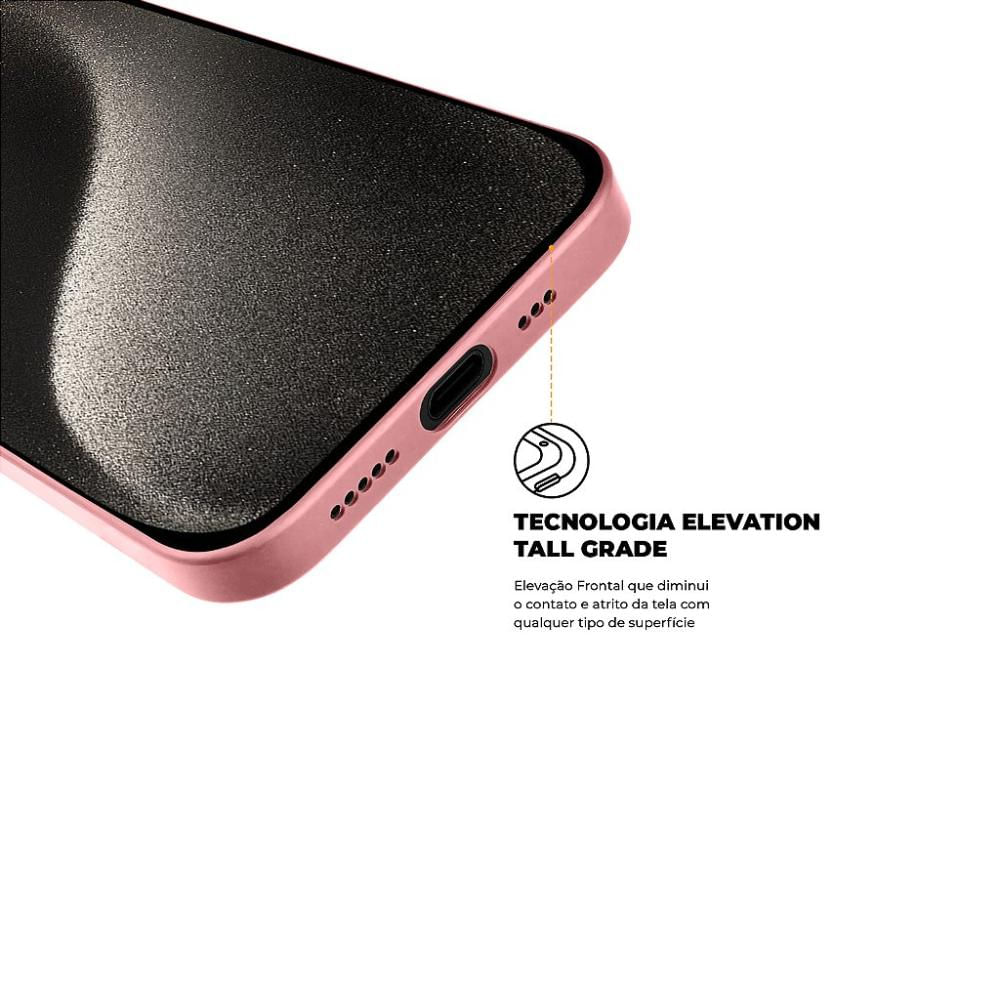Foto 4 de Capa para iPhone 15 Pro Max - Silicon Premium Rosa - Gshield