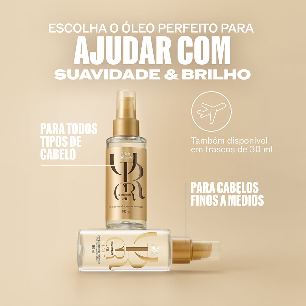 Foto 4 de Óleo Capilar Wella Professionals Oil Reflections Smoothening — 30ml