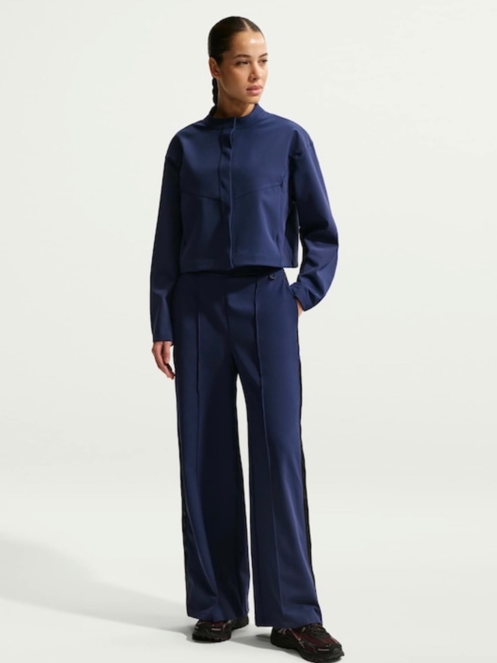 Calça Nike 24.7 PerfectStretch Midnight Navy Black Dark Obsidian Feminina — PP / P / M / G, Novo