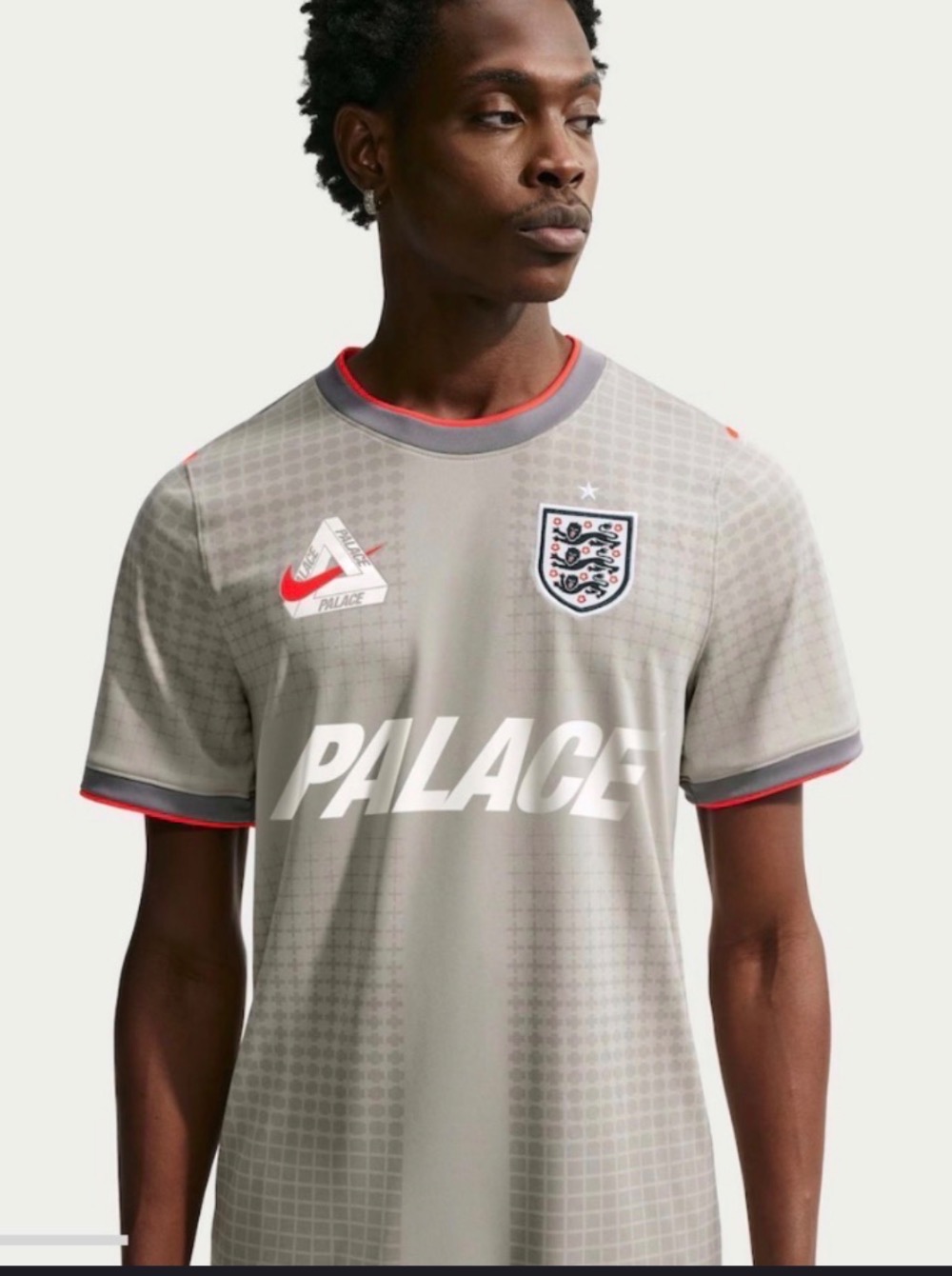 England x Palace x Nike Camiseta Dri-Fit Academy Pro Football Pewter Grey — G, Novo