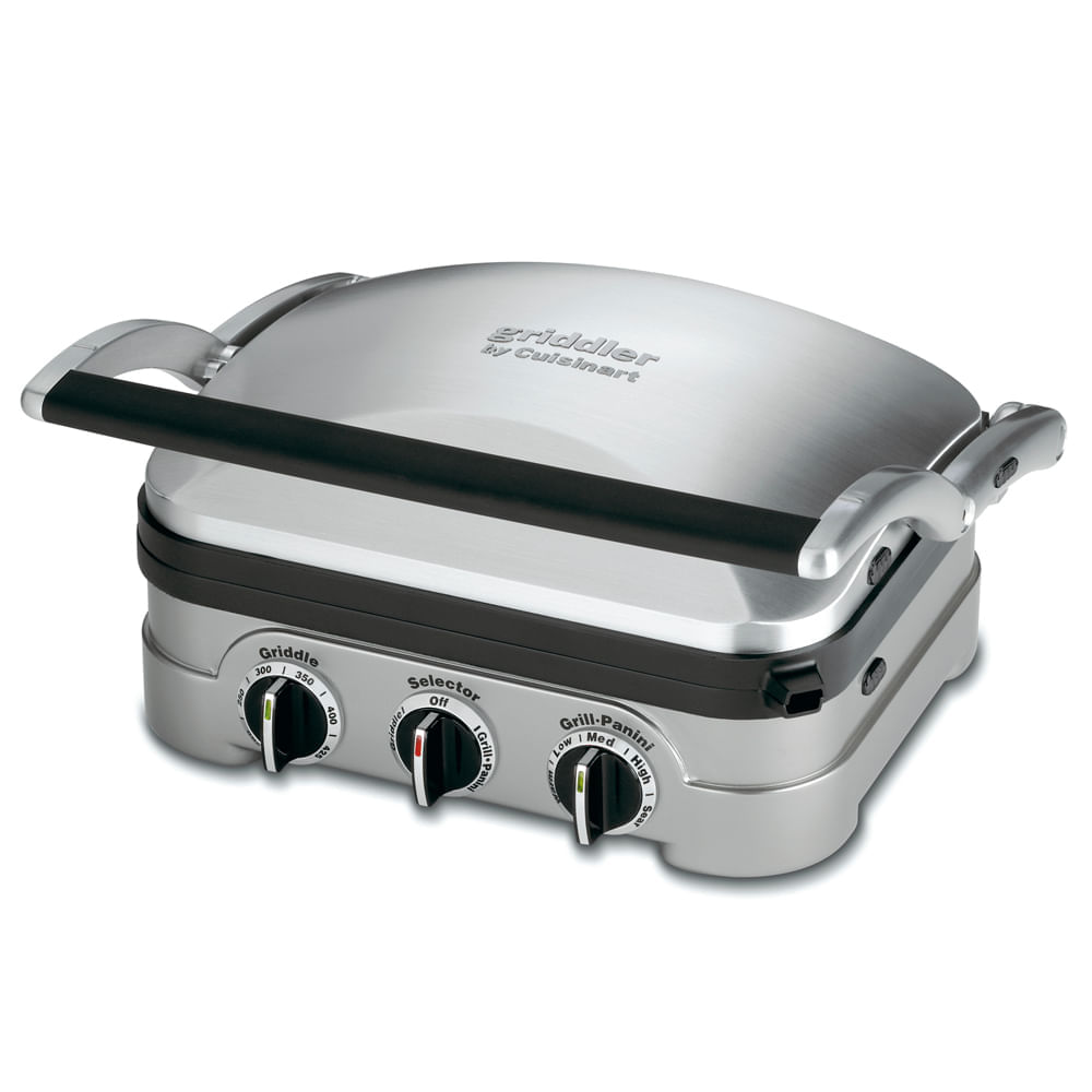 Foto 2 de Grill Panini em Aço Escovado GR-4NBR 127V Cuisinart