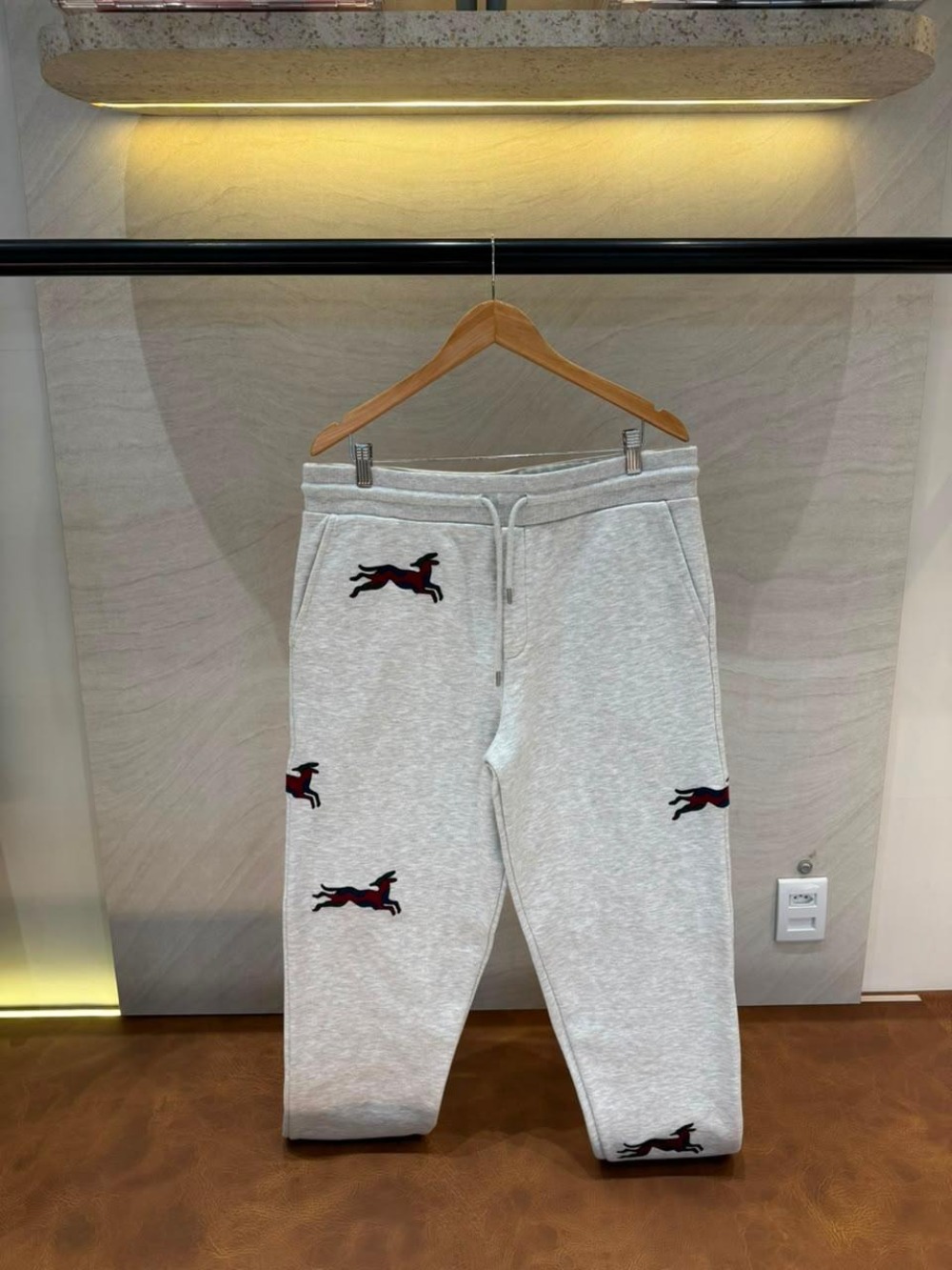 Calça Parra Moletom Parra Jumping Fox Grey — XG, Novo