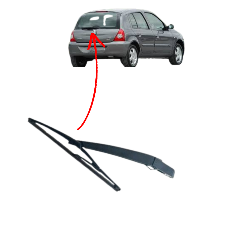 BRACO LIMPADOR COM PALHETA TRASEIRA CLIO 2000 a 2012