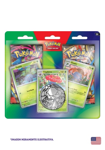 Blister Duplo Enhanced Fogo Fantasmagórico (Vileplume) Pokémon TCG EN-US — Único, Novo