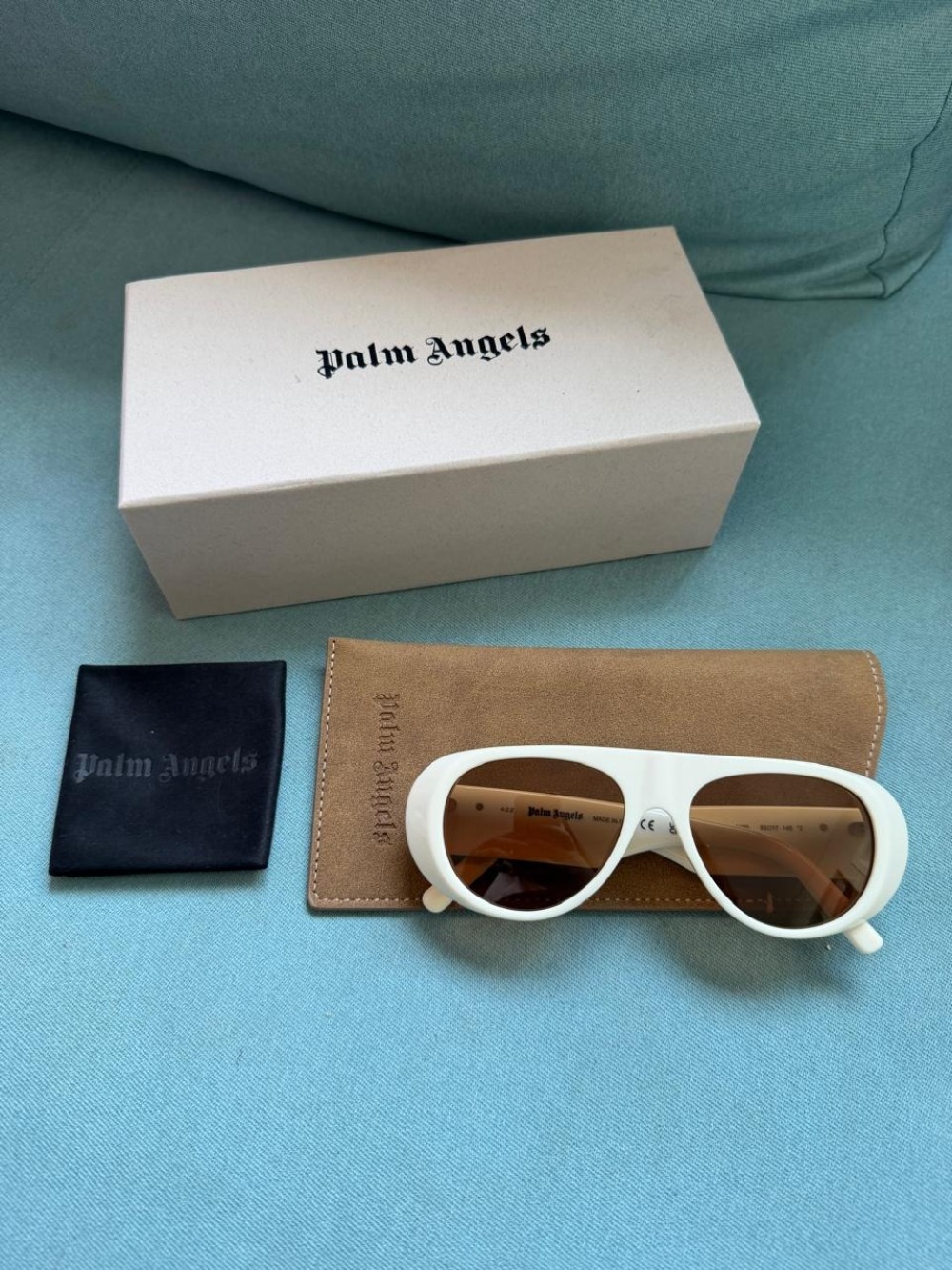Óculos Palm Angels Sierra White — Único, Usado