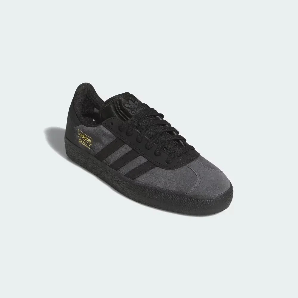 adidas Gazelle ADV Grey Six Core Black Gold Metallic — 34 / 35 / 36 / 37 / 38 / 39 / 40 / 41 / 42 / 43, Novo