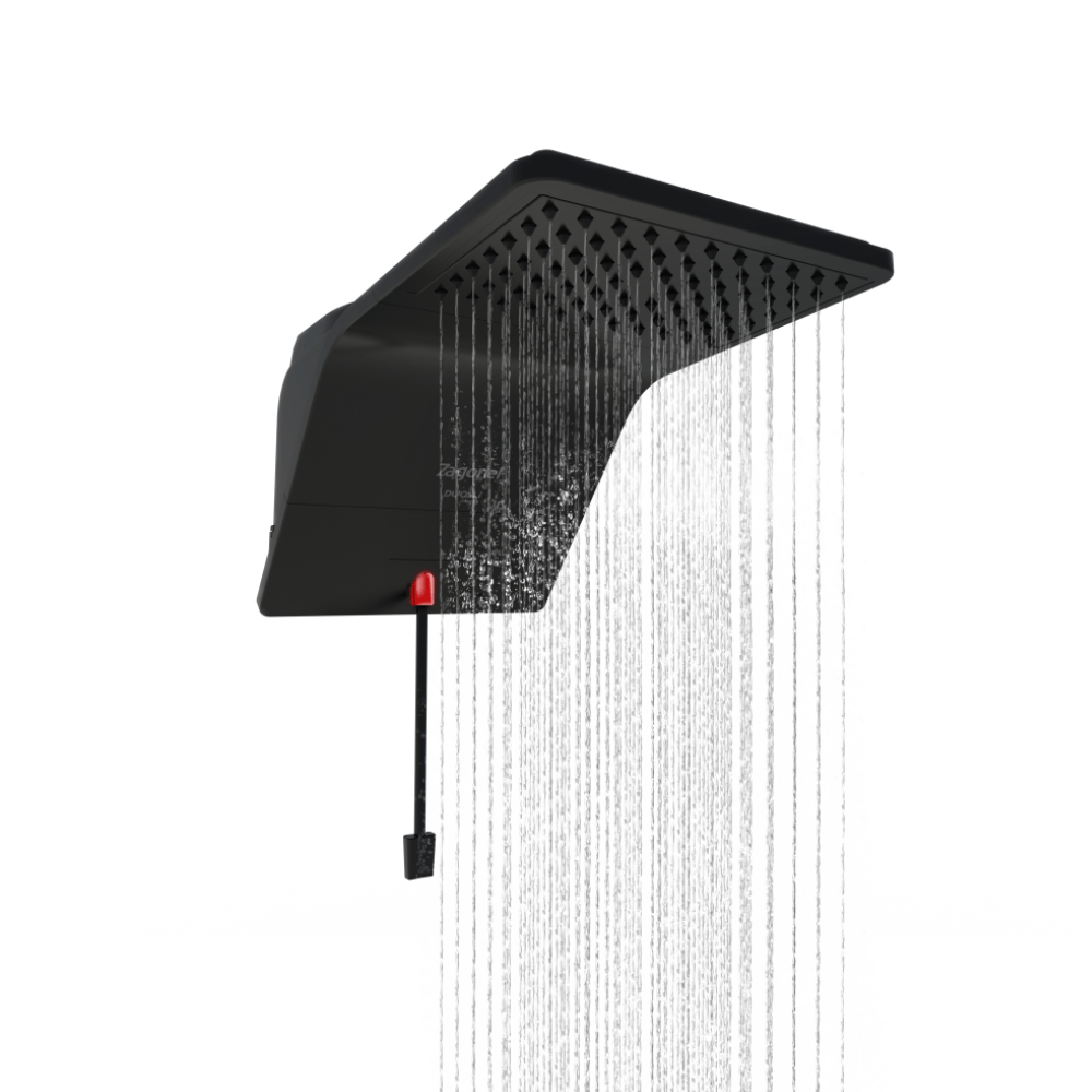 Chuveiro Elétrico Eletrônico Ducha Ducali 220V 7500W Preto Zagonel