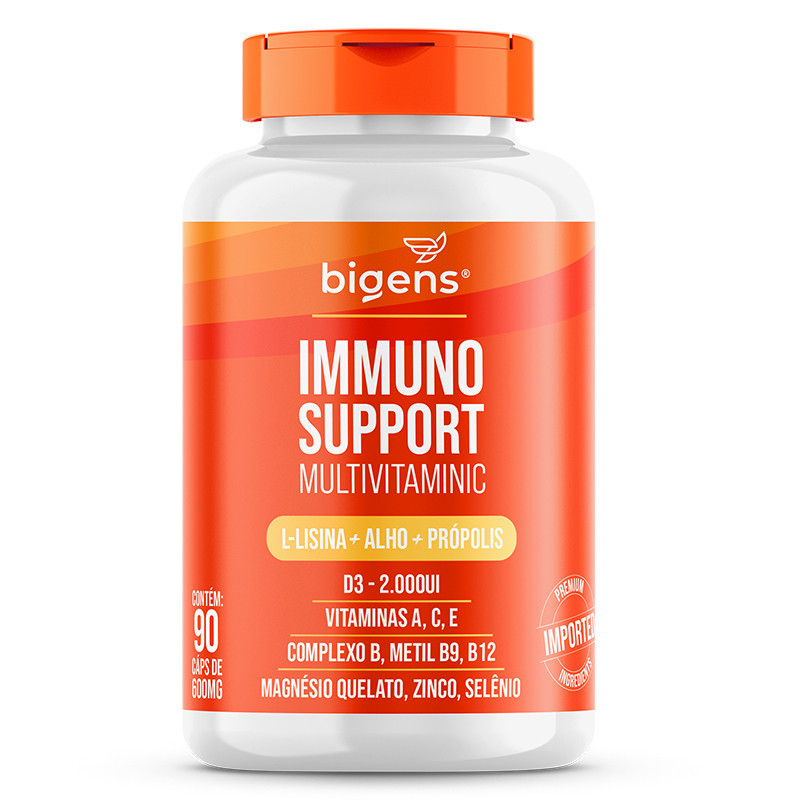 BIGENS IMMUNO SUPPORT 90 CAPS NOVA FÓRMULA