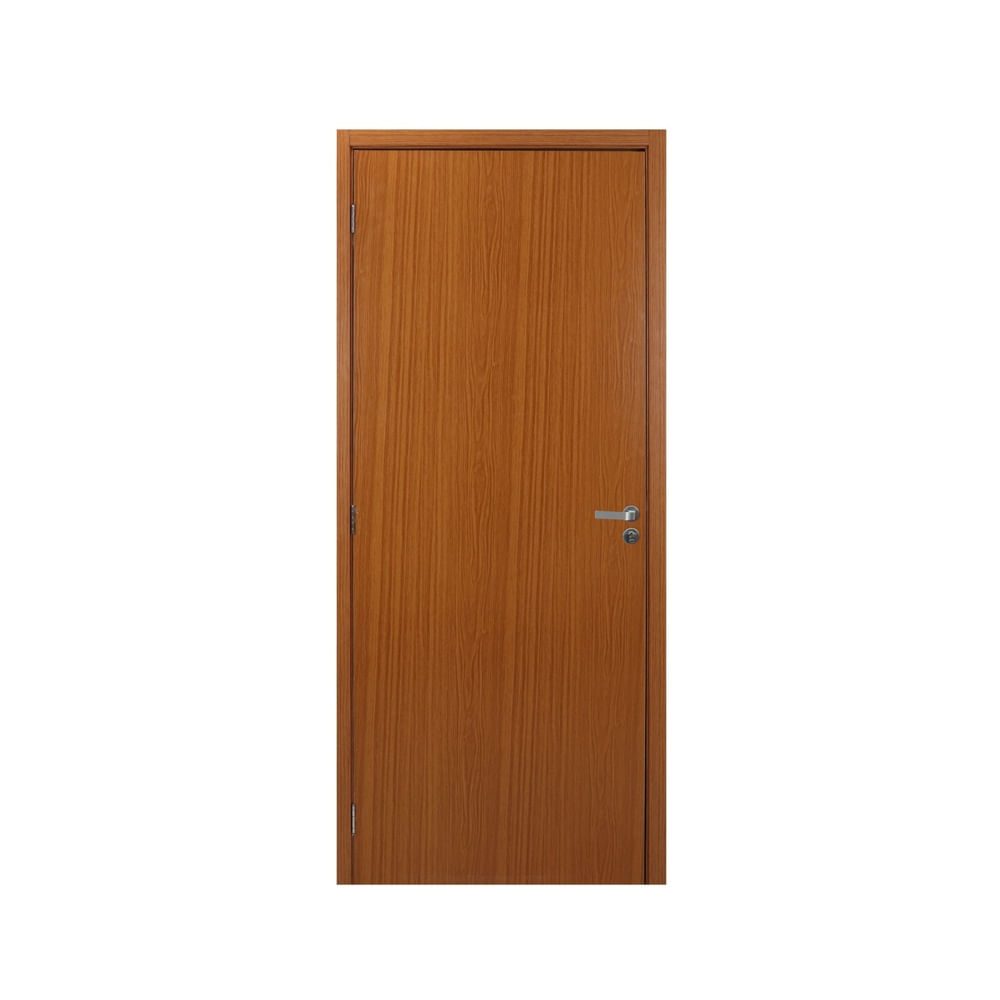 Kit Porta Mdf Batente 12Cm Regulável 215X74Cm Esquerda Mogno Mgm