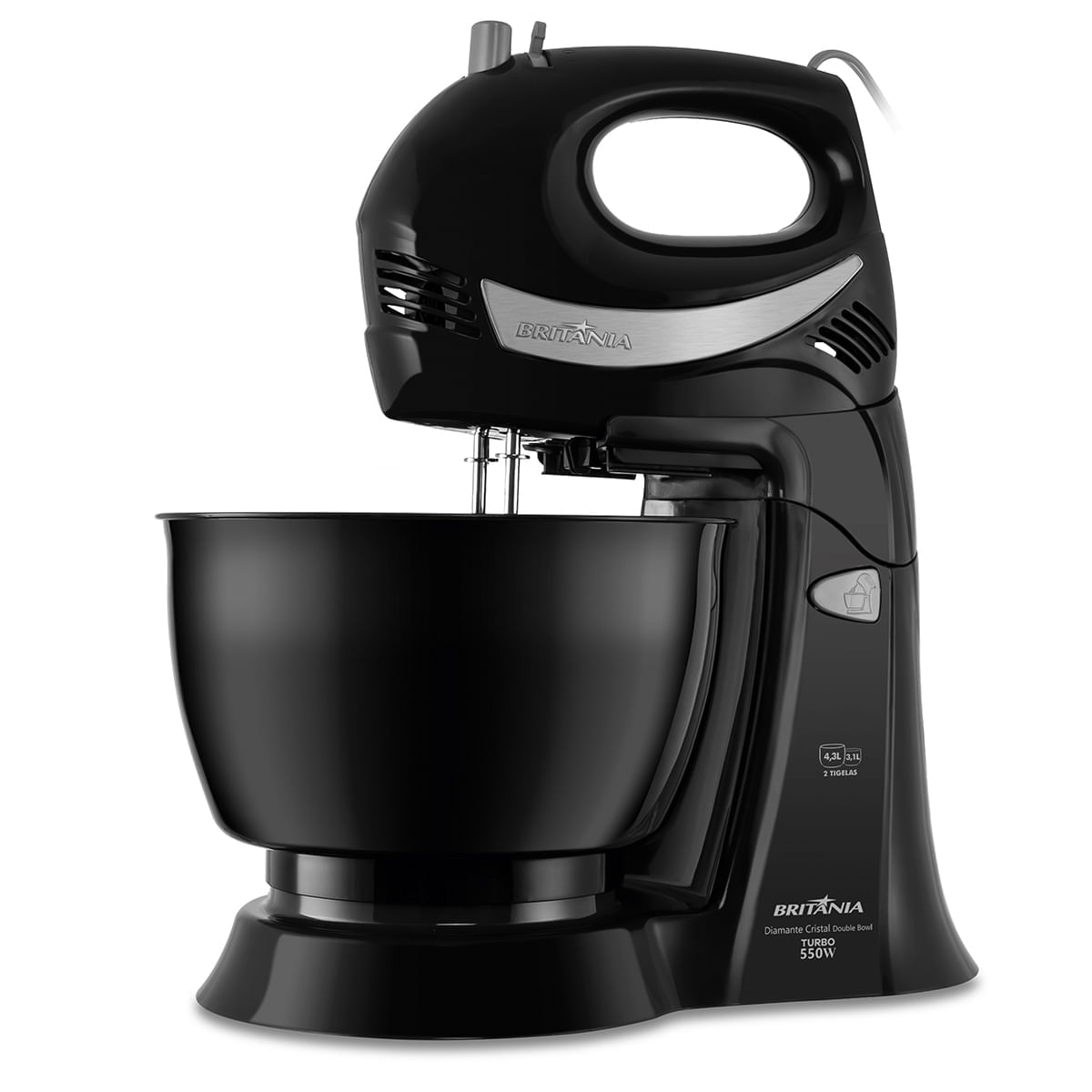 Batedeira Britânia Diamante Preta 550W 4,3L 110
