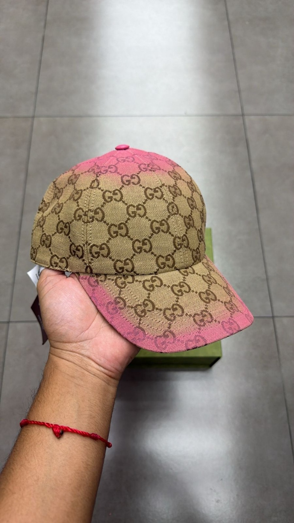 Boné Gucci GG Canvas Baseball Beige — G, Novo