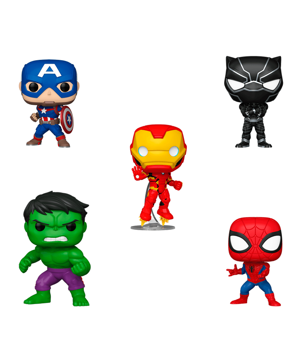 Foto 3 de Kit 5 Bonecos Funko Pop! Marvel Vingadores