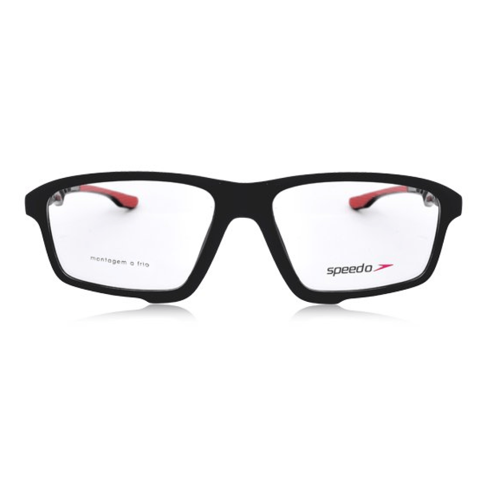 Armação de Óculos de Grau Speedo SP4099 Masculino Retangular Acetato Preto