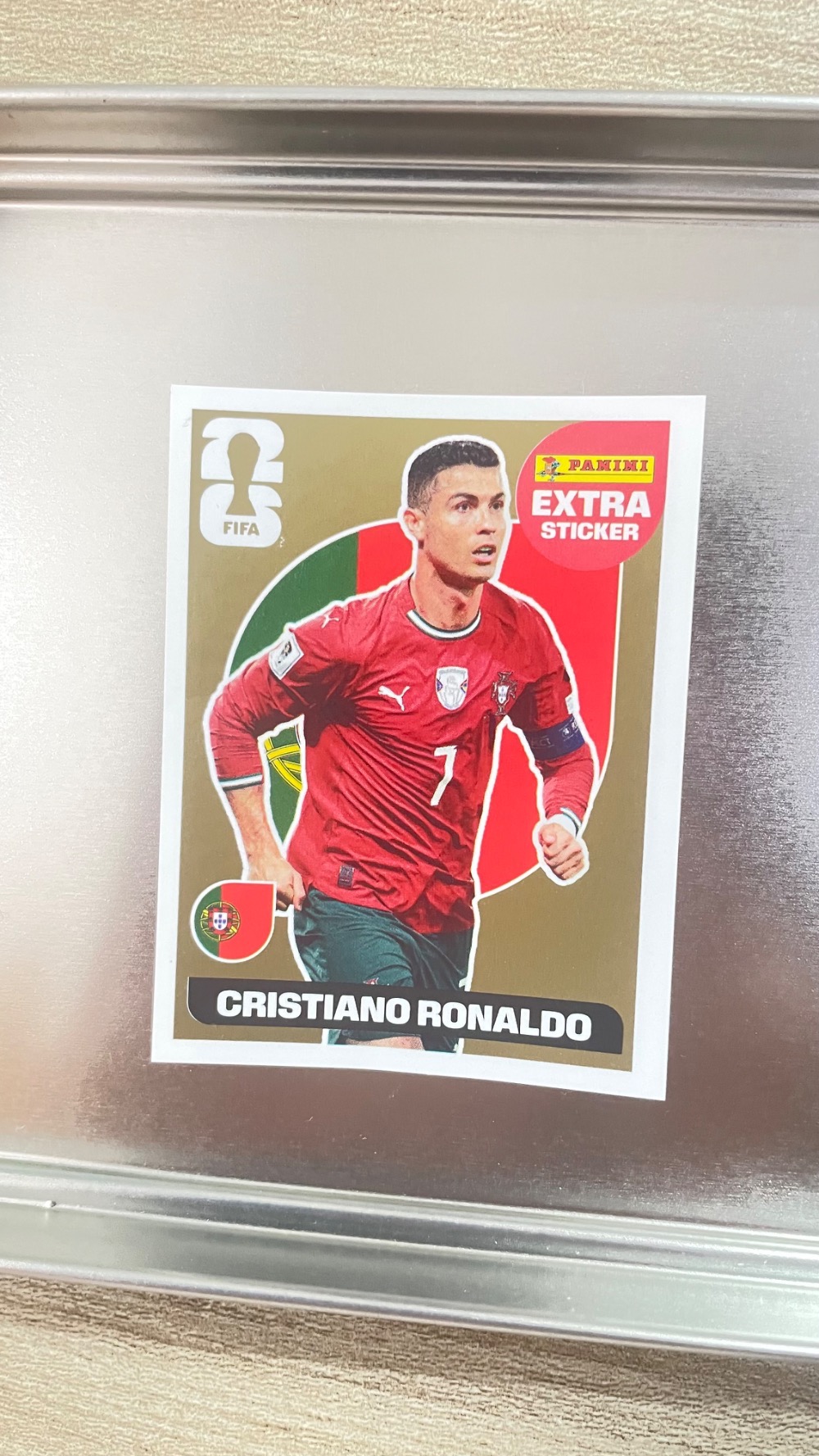 Figurinha Panini Cristiano Ronaldo Legend Ouro FIFA World Cup 2026 — Único, Novo