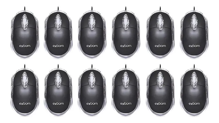 12 Mouse Usb Mini Led 1000 Dpi Pc Notebook
