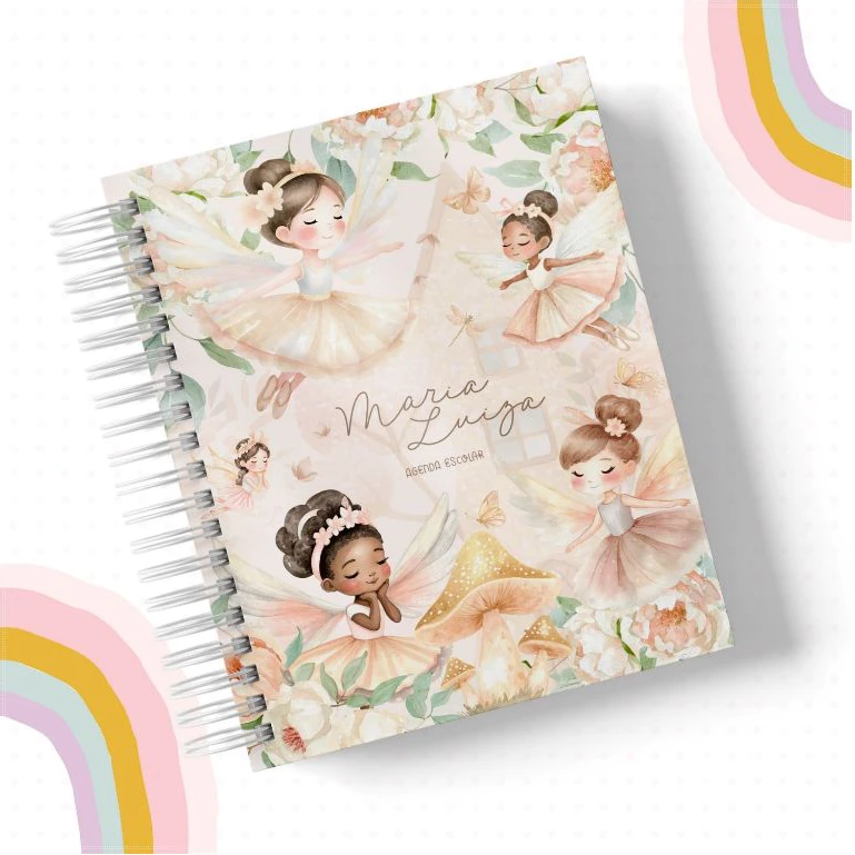 AGENDA ESCOLAR MENINA SEM DATAS