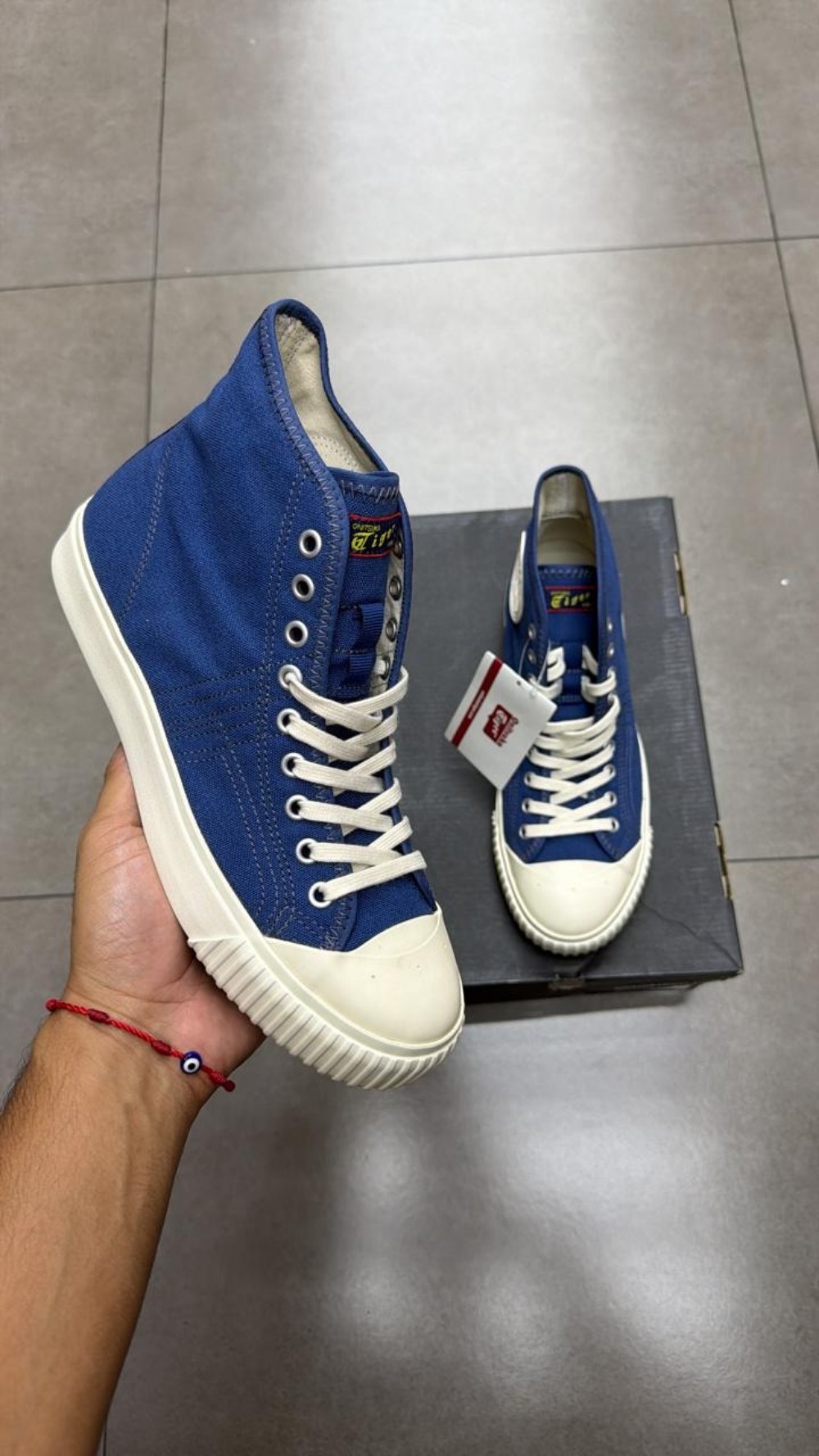 Onitsuka Tiger Canvas Mesh Basketball Dark Blue — 39, Novo