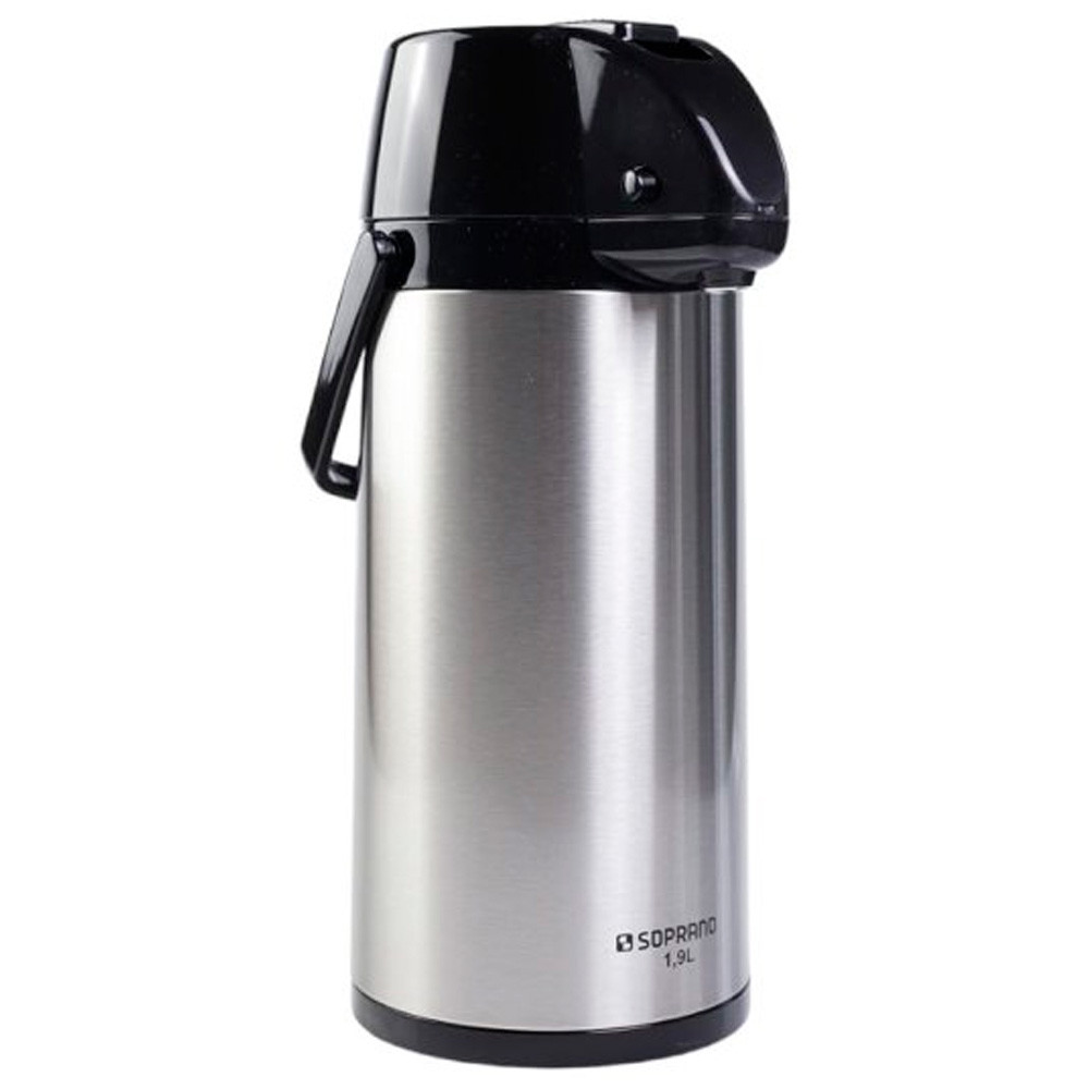 Garrada de Café 1,9 Litro Térmica em Inox Soprano Exclusiva Base Giratória