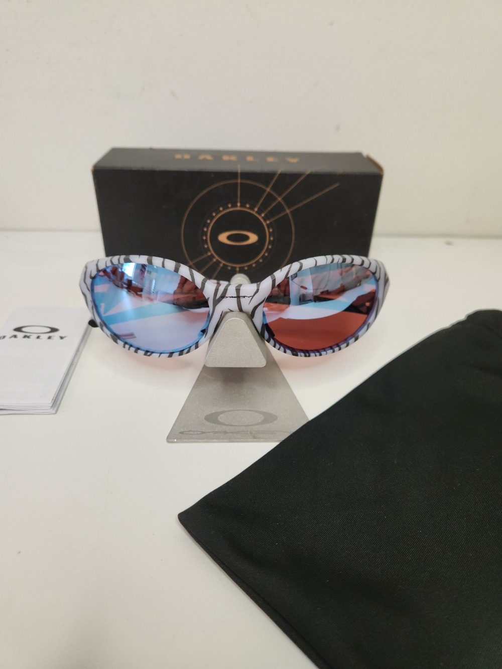 Óculos Oakley Eye Jacket Redux Prizm Snow Sapphire Trans Vapor Bengal — Único, Novo