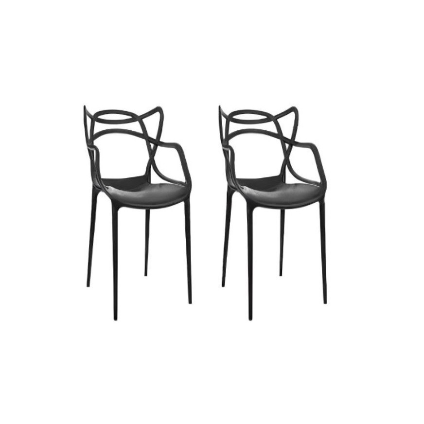 QUEIMA DE ESTOQUE - Kit 2 Cadeiras Minimalista para Decoração Moderna