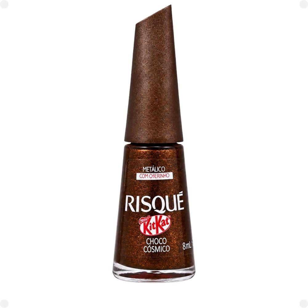 Esmalte Metálico Risqué KitKat Choco Cósmico 8ml