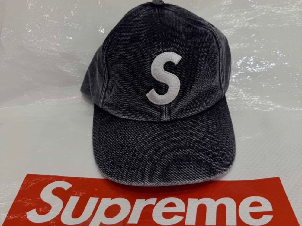 Boné Supreme Pigment Coated S Logo 6-Panel Navy SS26-W5 — Único, Novo