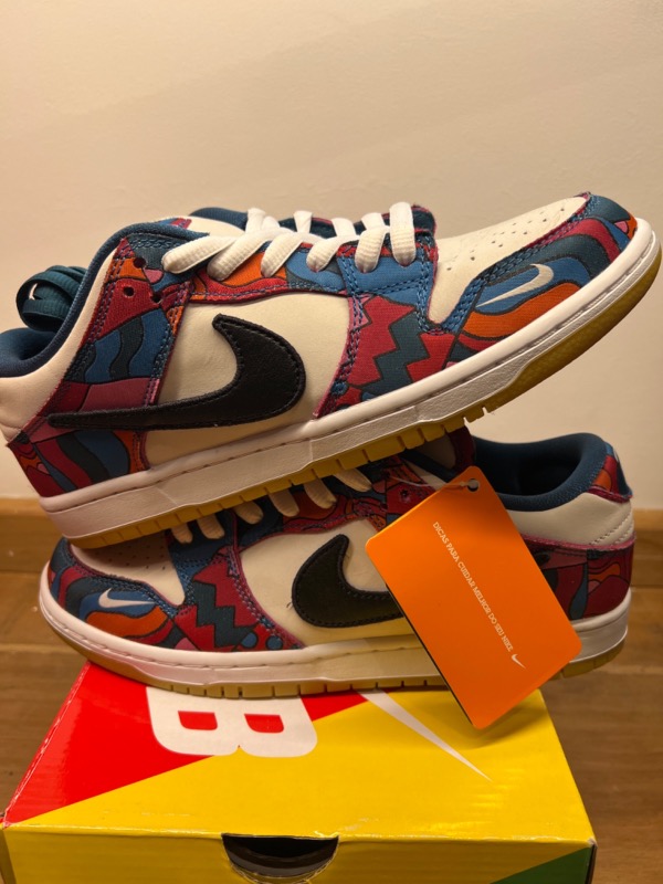 Parra x Nike SB Dunk Low Pro Abstract Art — 34.5 / 40, Novo