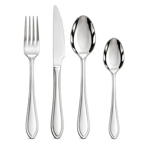 Jogo Talheres 24 Peças Aço Inox Mesa