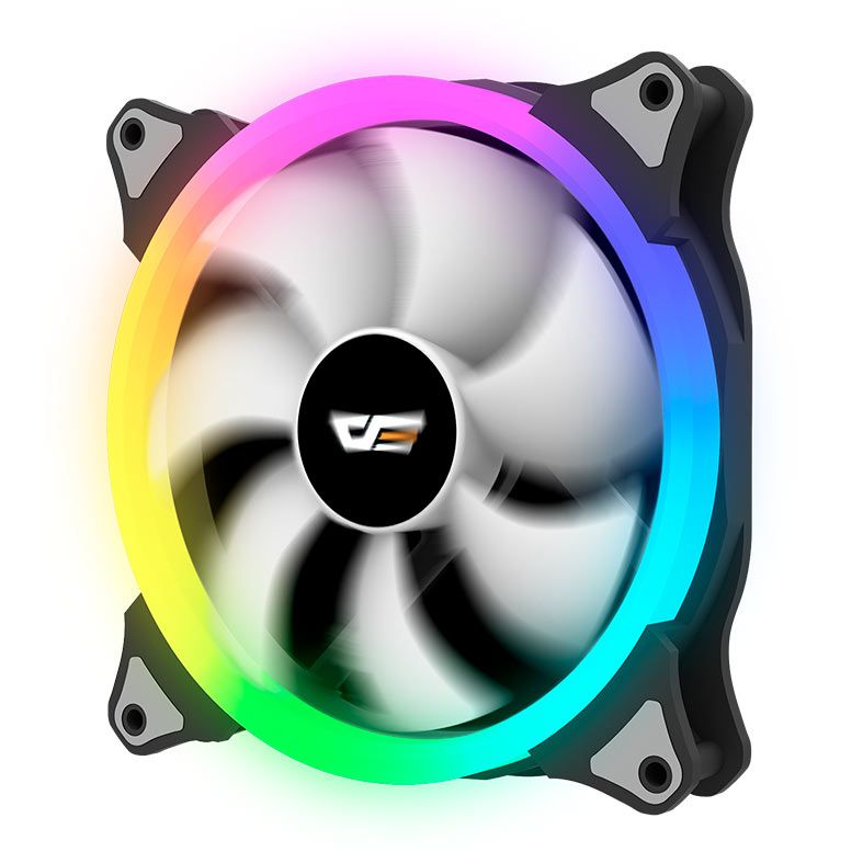 Foto 3 de Kit Ventoinhas Aigo DarkFlash CS140 RGB 3x140mm, Com Controladora, CS140-3in1