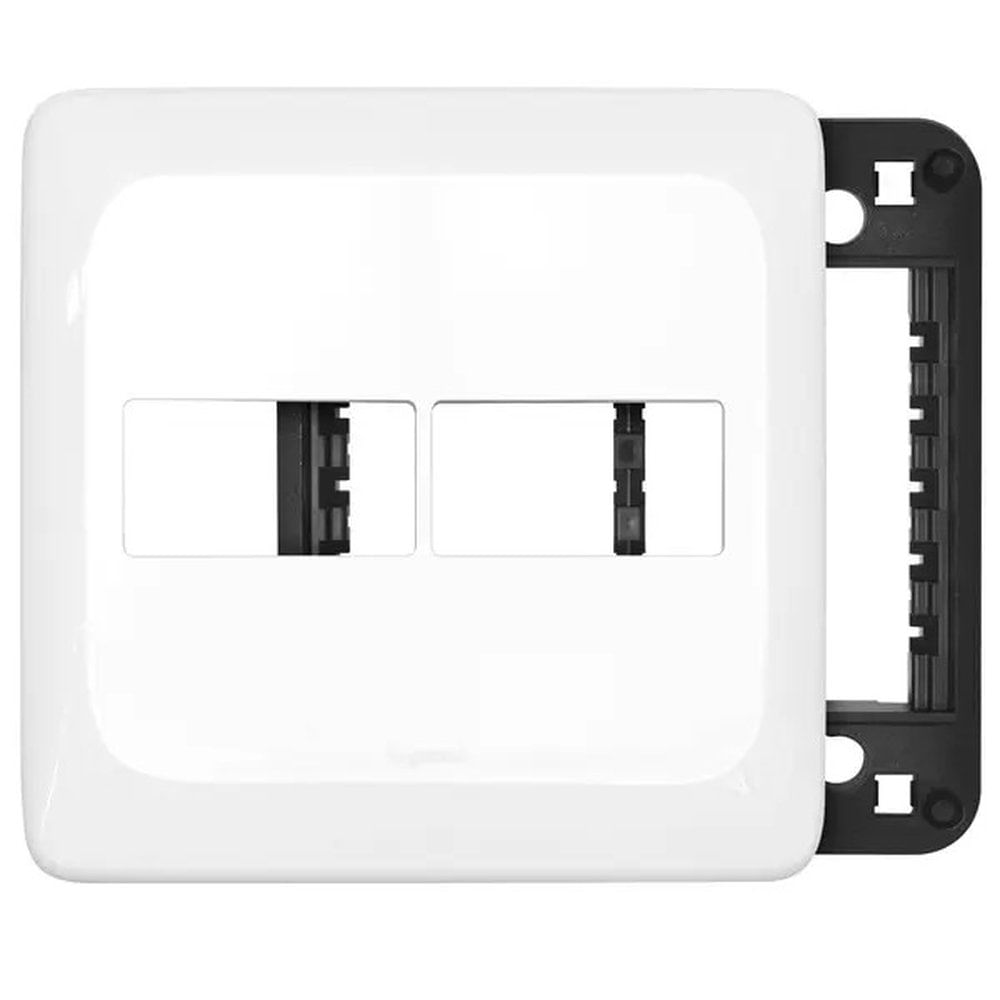 Placa com Suporte 1+1 Posto Juntos 4x4 Branco Pial Pop