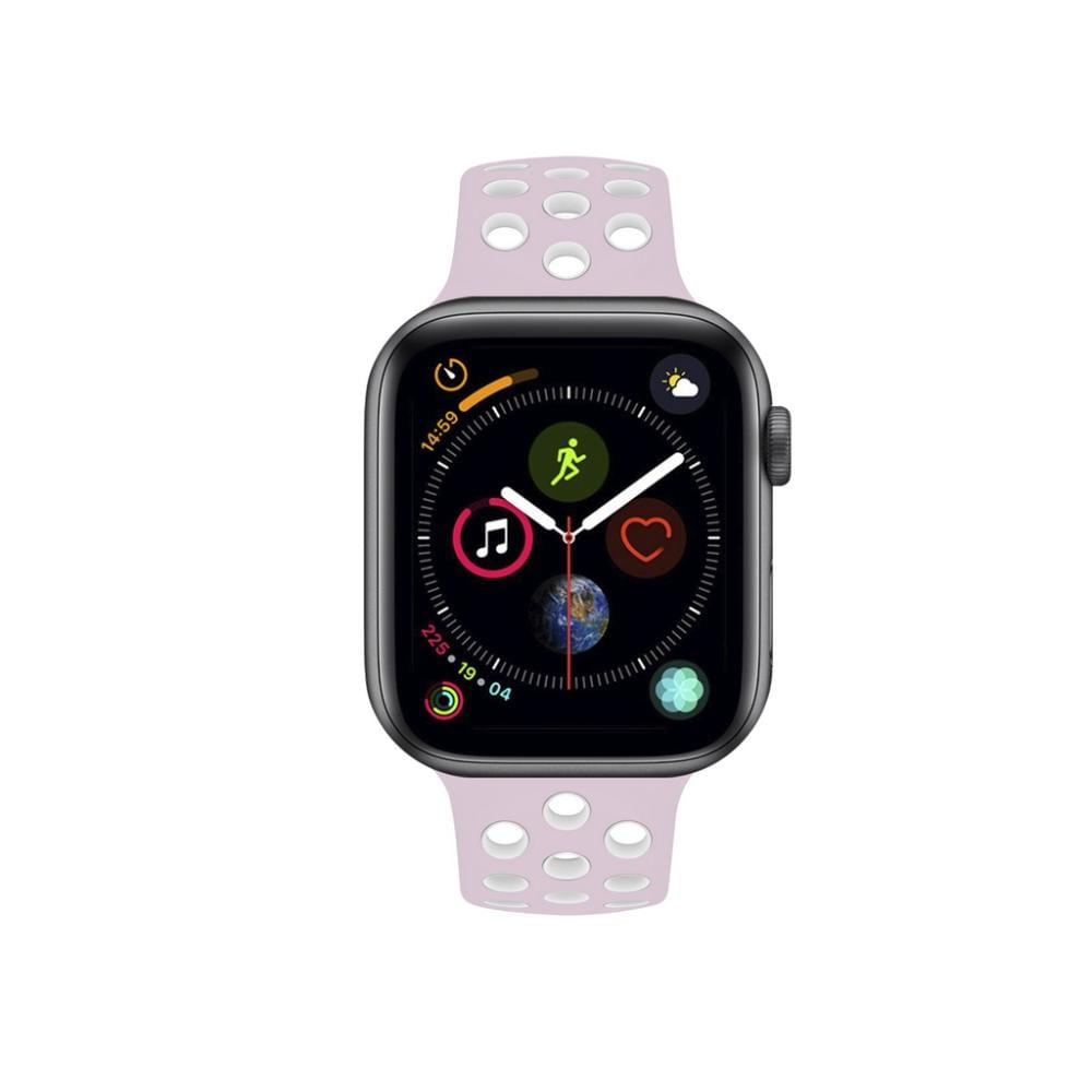 Foto 4 de Pulseira para Apple Watch 42 / 44 / 45MM Armor Running - Rosa e Branco - Gshield
