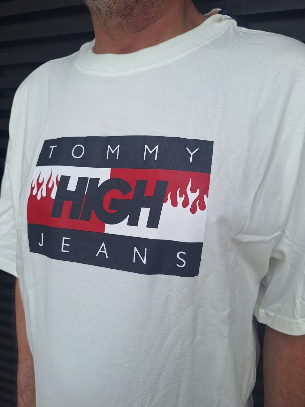 Tommy Jeans x High Camiseta Logo White — XG, Novo