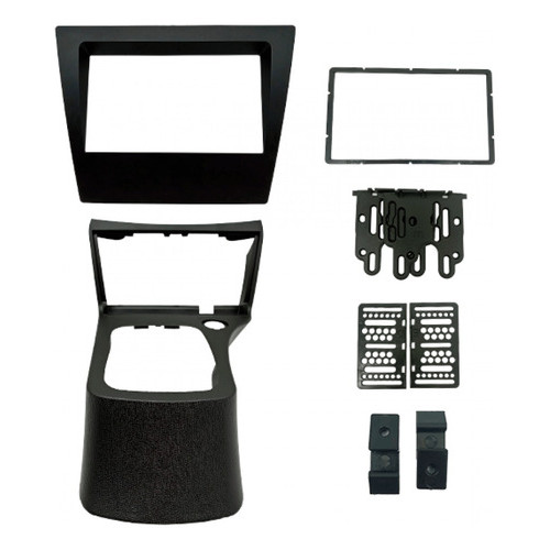 Moldura Celta G2 2006/2015 E Prisma 2006/2012 Preta 2din Celta G2 2007 para 7" Polegadas