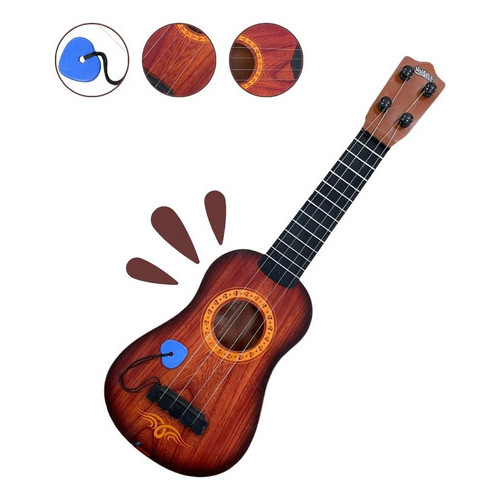 Violão Em Plástico Infantil 48cm Com Cordas Em Aço Importway