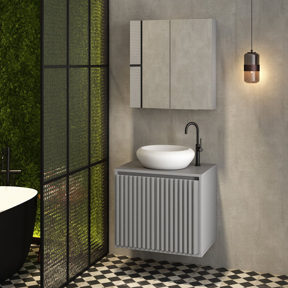 Espelheira Life 60 Cinza Matt Astral Design