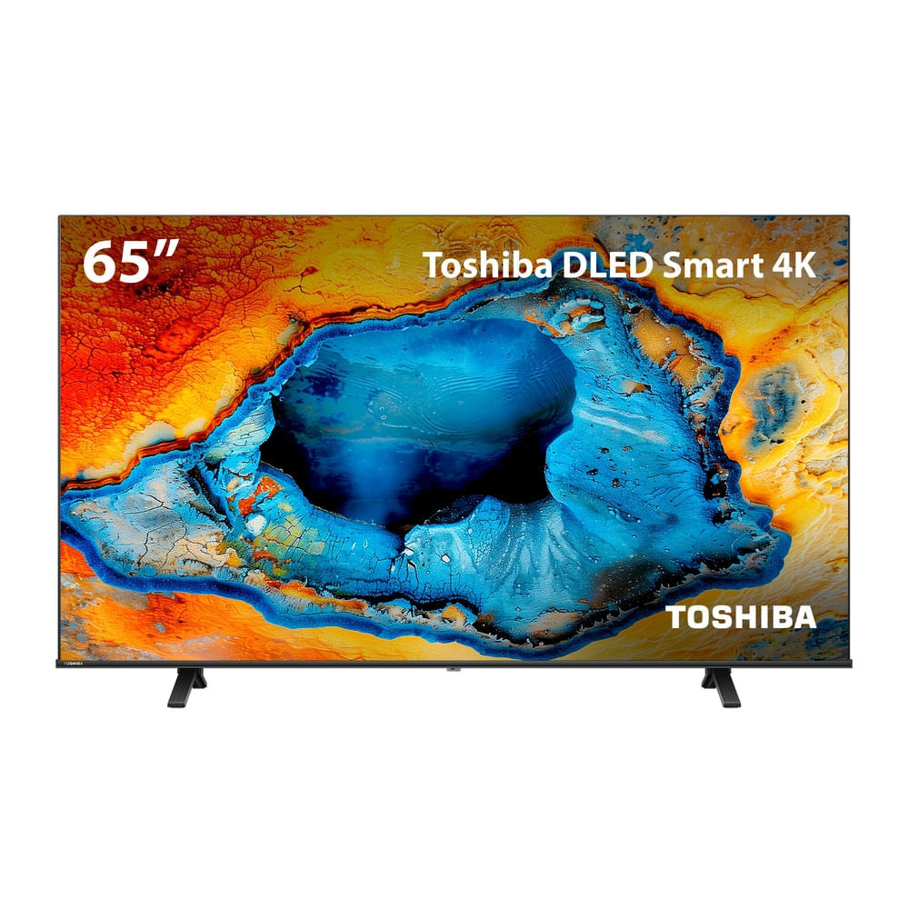 Smart TV DLED 65" 4K Toshiba 65C350NS VIDAA 4 HDMI 2 USB Wi-Fi - TB032M TB032M