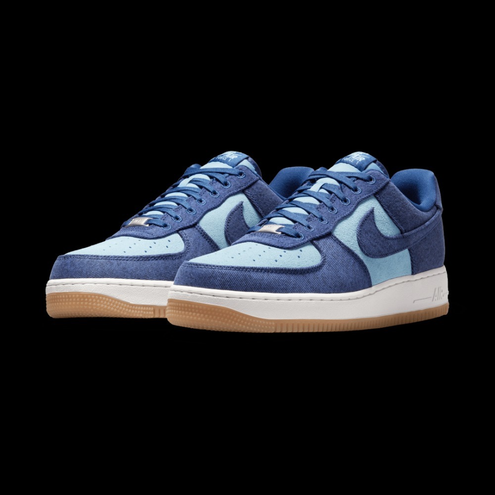 Air Force 1 '07 LV8 Denim Navy Worn Blue — 39 / 39.5 / 40 / 40.5 / 41 / 42 / 42.5 / 43 / 44, Novo