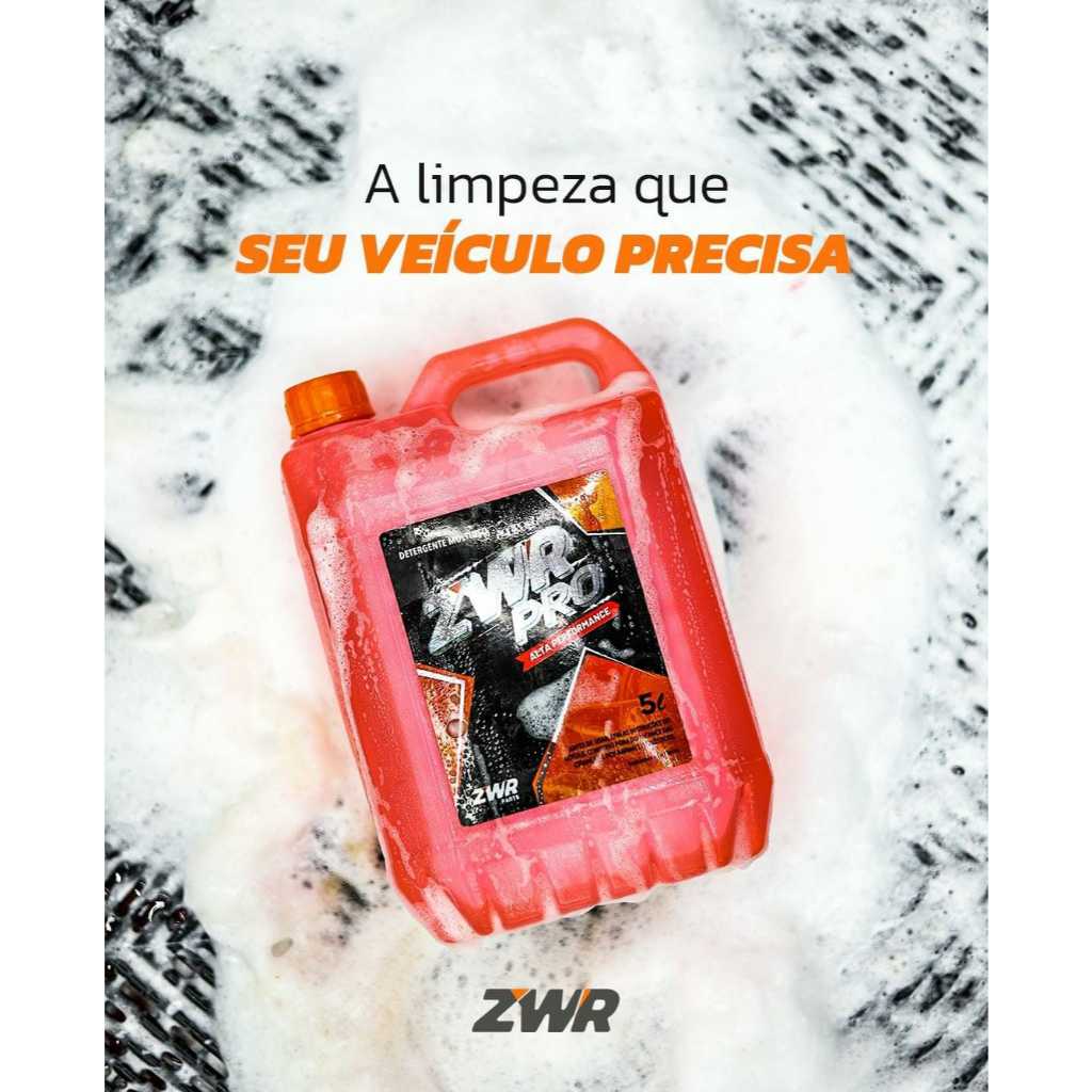 Foto 2 de Shampoo Detergente Concentrado Zwr Pro Limpeza Multiuso 5 Litros