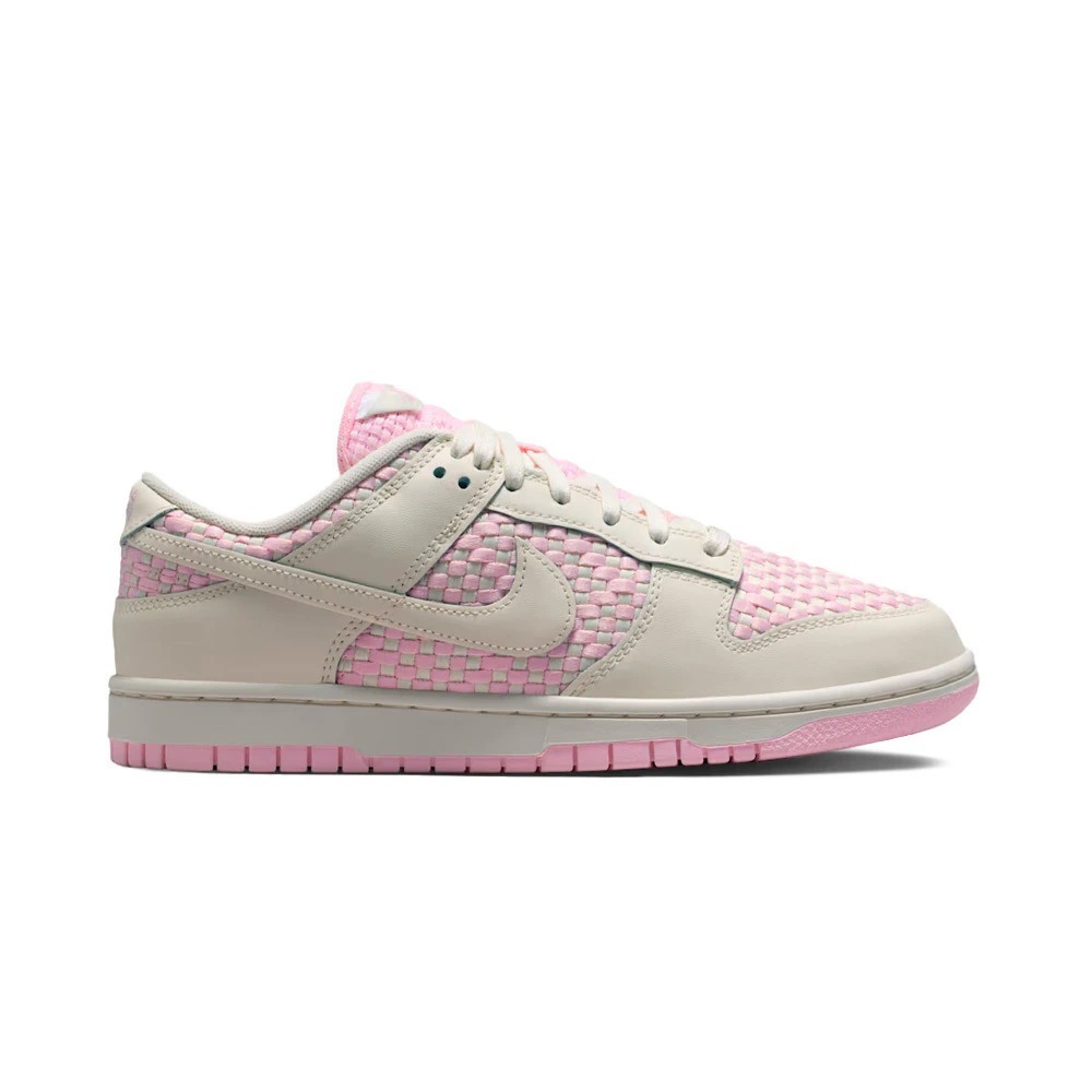 Nike Dunk Low WN’S Pink Foam Sail Feminino — 34 / 35 / 36 / 37 / 38 / 39, Novo