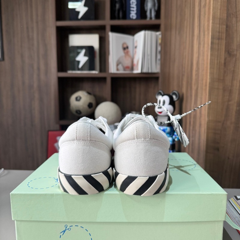 Foto 4 de Off-White Vulcanized Low Canvas White Black — 46, Novo