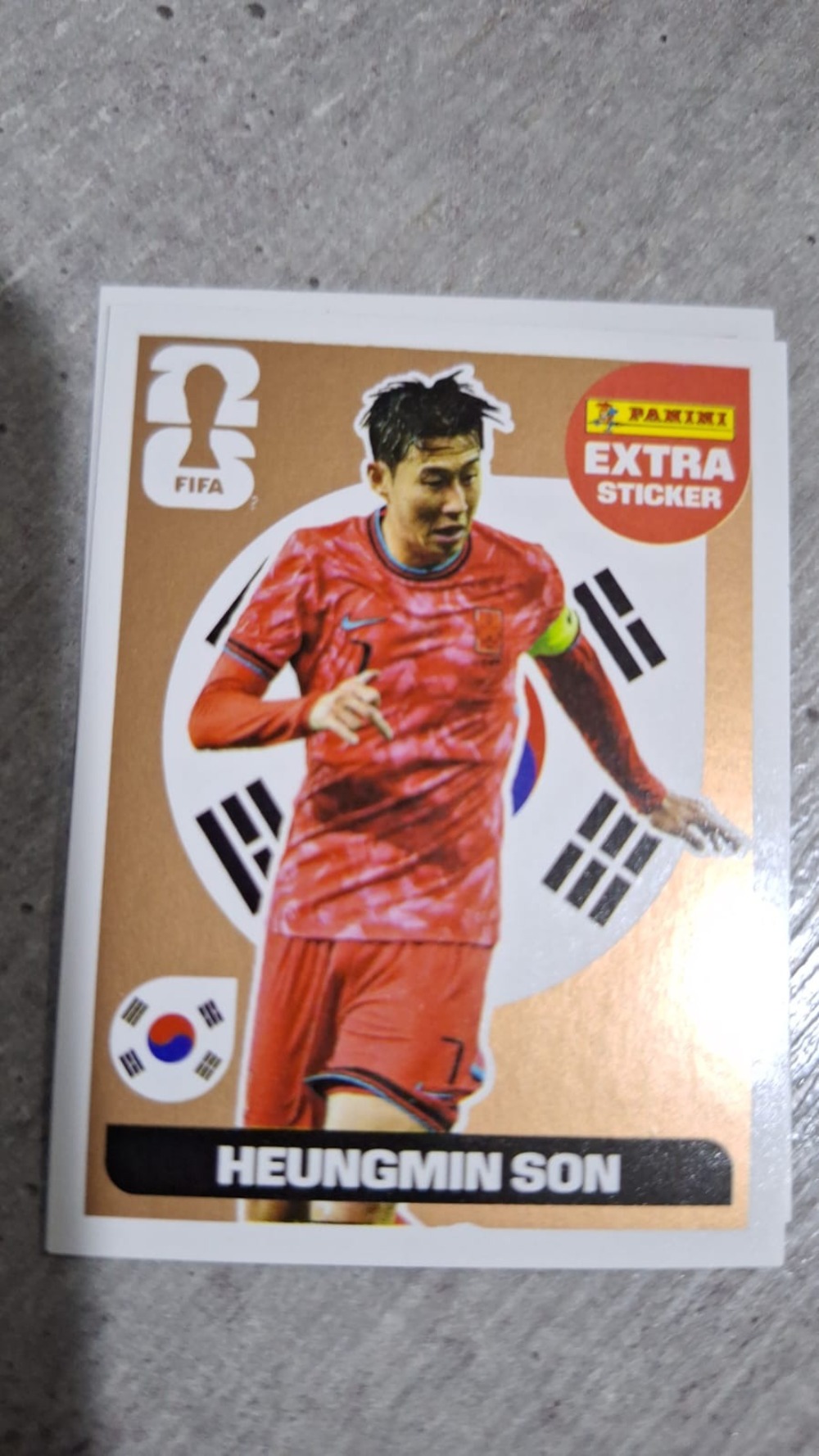 Figurinha Panini Son Heung-Min Legend Bronze FIFA World Cup 2026 — Near Mint, Novo