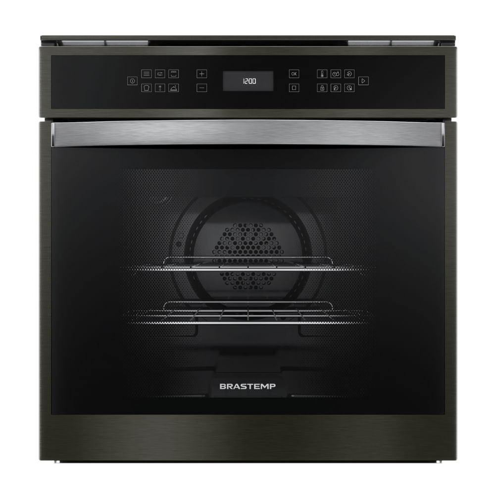 Forno de Embutir Elétrico Brastemp 84L Eclipse Collection com Convecção e Termômetro Meat Control - BOT84AP 220