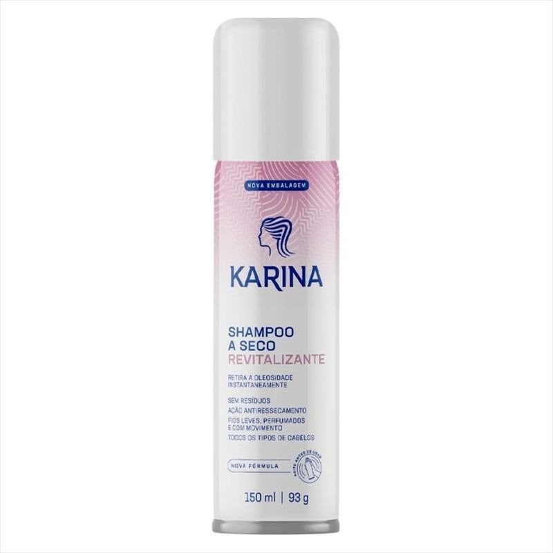 Shampoo A Seco Karina Revitalizante Com 150ml