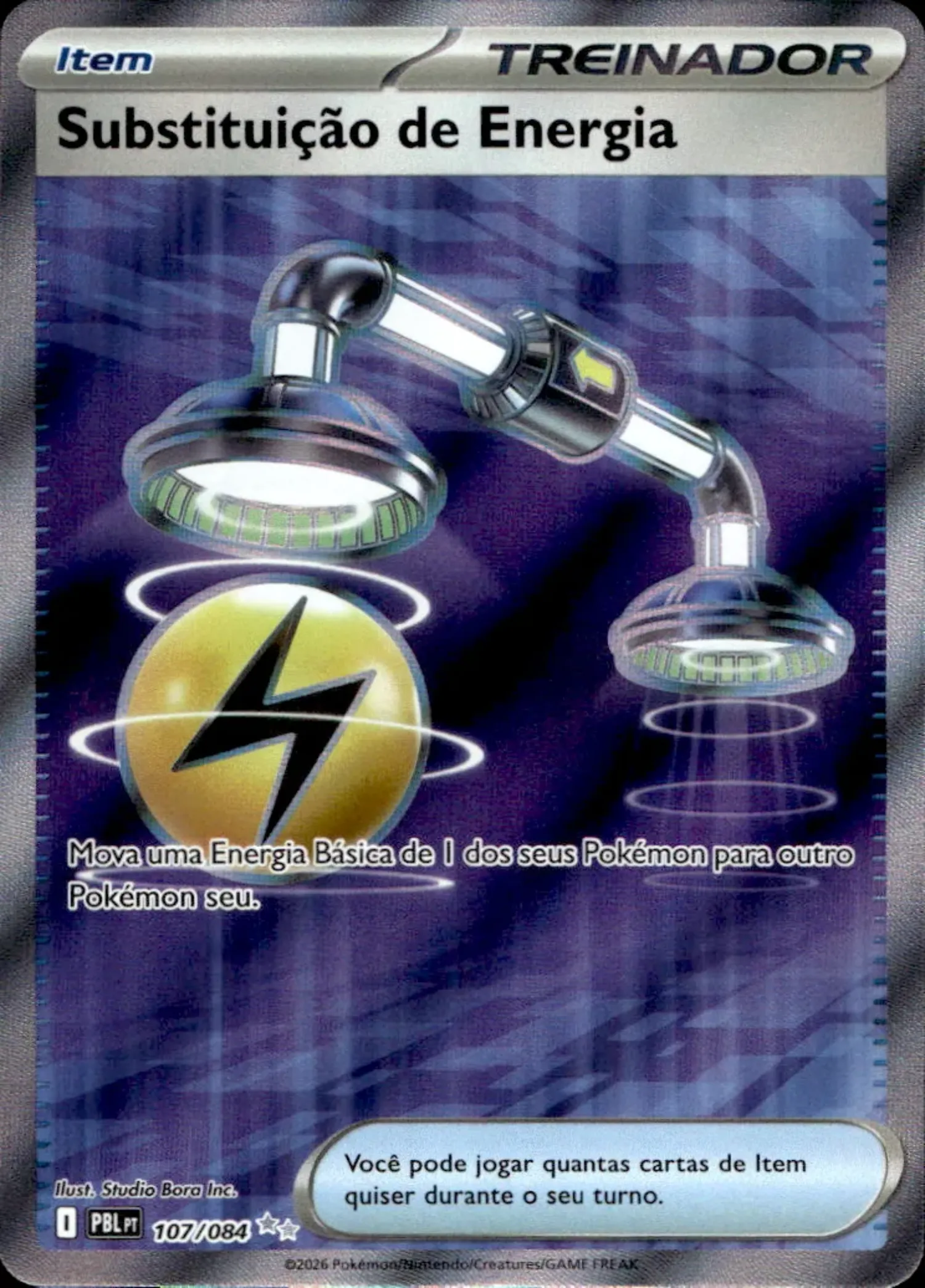 Substituição de Energia (107/84) Escuridão Absoluta Pokémon TCG — Near Mint, Novo