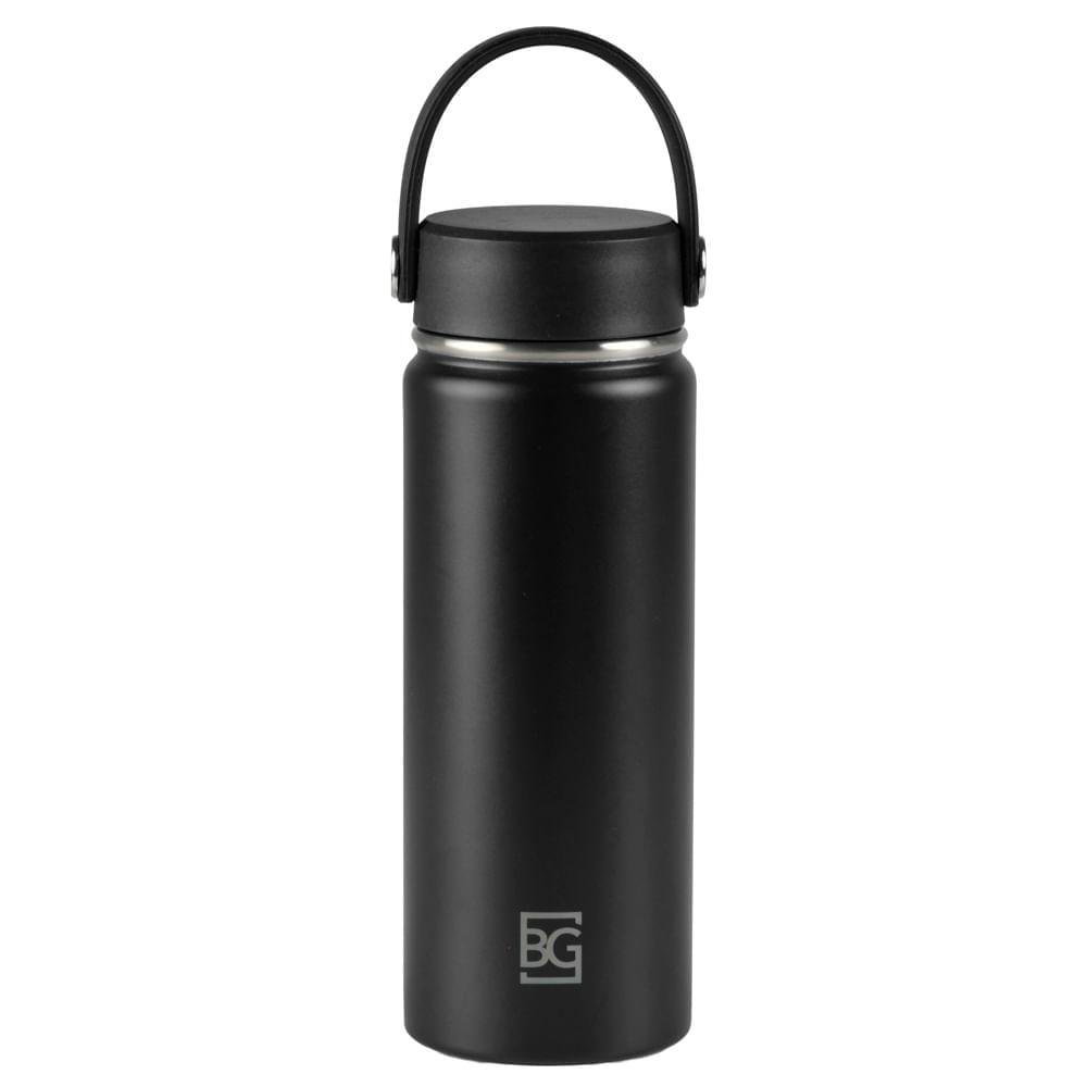 Garrafa Térmica Dual Com Alça 600ml Preta U / Preto