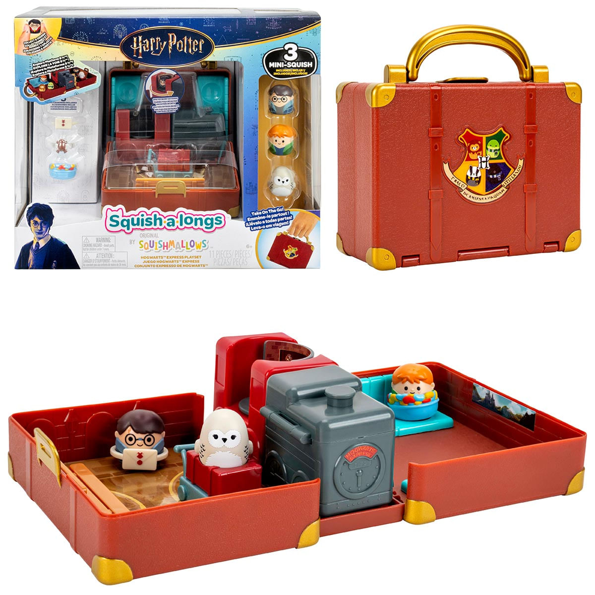 Foto 2 de Playset Expresso de Hogwarts + Mini Bonecos - Squish A Longs