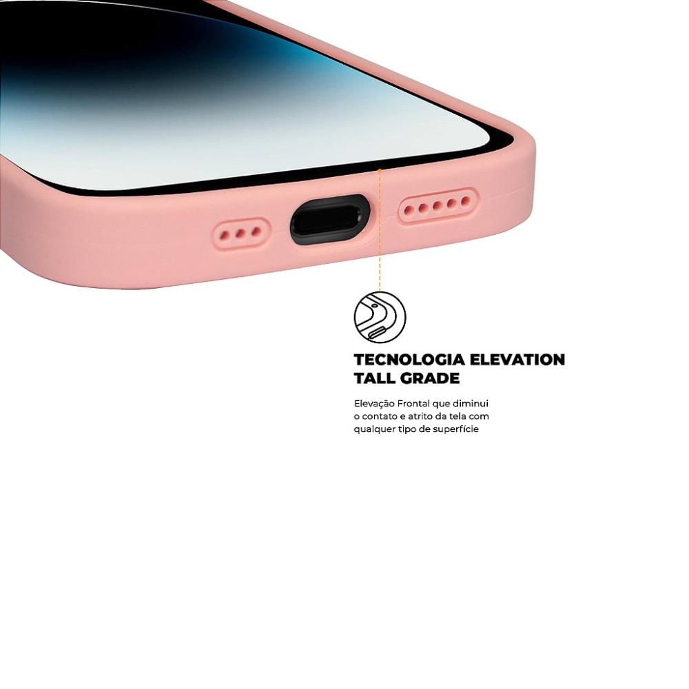 Foto 3 de Capa para iPhone 14 Pro - Silicon Premium Rosa - Gshield