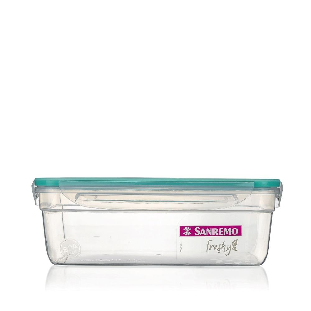 Pote Plástico com Travas Hermético Verde Menta 2,5L Freshy Sanremo
